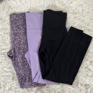 Athleta Set Of 3 Leggings
